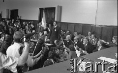 12.05.1981, Warszawa, Polska
Rozprawa sądowa w sprawie rejestracji NSZZ 