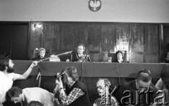 12.05.1981, Warszawa, Polska
Rozprawa sądowa w sprawie rejestracji NSZZ 