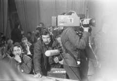 Wrzesień lub październik 1981, Gdańsk, Polska.
Obrady I Krajowego Zjazdu Delegatów NSZZ 