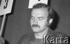 Czerwiec 1981, Warszawa, Polska.
I Walne Zebranie Delegatów NSZZ 