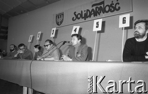 Czerwiec 1981, Warszawa, Polska.
Zakłady Mechaniczne im. Marcelego Nowotki, spotkanie delegatów NSZZ 