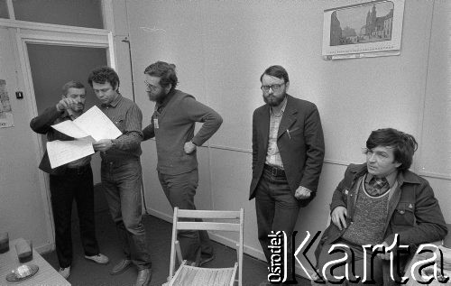 Czerwiec 1981, Warszawa, Polska.
Zakłady Mechaniczne im. Marcelego Nowotki, spotkanie delegatów NSZZ 