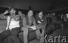 1981, Warszawa, Polska.
Uniwersytet Warszawski, spotkanie działaczy NSZZ 