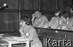 1981, Warszawa, Polska.
Uniwersytet Warszawski, spotkanie działaczy NSZZ 