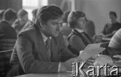 2.07.1981, Warszawa, Polska.
Posiedzenie Zarządu NSZZ 