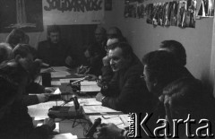 Początek lutego 1981, Ustrzyki Dolne, Polska.
Siedziba NSZZ 