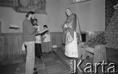 1981, Polska.
Msza święta z udziałem uczestników Zjazdu NSZZ RI 