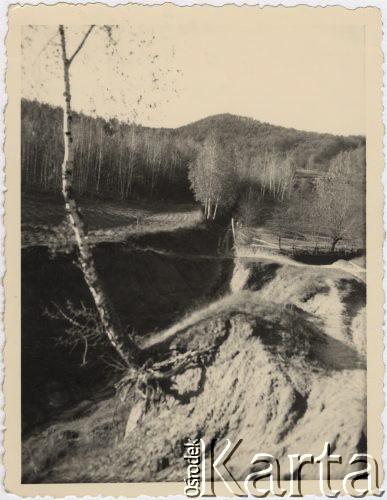 18.10.1939, Ocniţa, Rumunia.
Widok okolicy. Zdjęcie zrobione podczas jednej z wycieczek z redaktorem J. Maciejewskim.
Fot. NN, zbiory Ośrodka KARTA, udostępnił Tadeusz Deszkiewicz