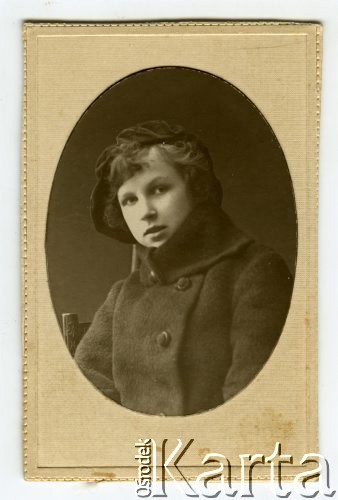 Brak daty, Moskwa, Rosja.
Jadwiga Wolska, portret.
Fot. NN, zbiory Ośrodka KARTA, udostępnił Michał Bauer