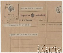 Październik - grudzień 1917, Hrubieszów, woj. Lublin, Polska.
Telegram wysłany przez Julisza Kamlera (1898-1919) z Hrubieszowa do rodziców Amelii i Juliusza Leopolda Kamlerów zamieszkalych w Warszawie przy ulicy Pięknej. Juliusz Kamler brał wówczas udział w walkach z Ukraińcami na Kresach Wschodnich.  
Fot. zbiory Ośrodka KARTA, Pogotowie Archiwalne [PA_004], udostępniła Anna Stańczykowska