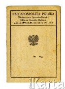 30.07.1948, Warszawa, Polska.
Legitymacja Zygmunta Klukowskiego należącego do Głównej Komisji Badania Zbrodni Niemieckich w Polsce. Z. Klukowski – lekarz, historyk regionalista, żołnierz Związku Walki Zbrojnej, Armii Krajowej (kierował Biurem Informacji i Propagandy w Zamojskim Inspektoracie AK, lekarz oddziałów partyzanckich). W czasie wojny gromadził zapisy z okresu okupacji: dokumenty ruchu oporu na Zamojszczyźnie, wspomnienia, dzienniki i relacje. 
Fot. zbiory Ośrodka KARTA, Pogotowie Archiwalne [PAF_032], udostępniła Alicja Kwiecińska