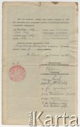 8.06.1927, Lwów, Polska.
Świadectwo dojrzałości Haliny Redychówny z prywatnego gimnazjum humanistycznego Sióstr Najświętszej Rodziny z Nazaretu we Lwowie. 
Fot. zbiory Ośrodka KARTA, udostępniła Elżbieta Sławikowska