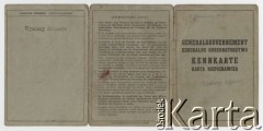 24.07.1943, Rachanie, pow. Zamość, Polska.
Kenkarta Emila Karola Redycha (ur. 23.03.1870 w Kielcach, zm. 3.04.1948 w Tarnawatce). 
Fot. zbiory Ośrodka KARTA, udostępniła Elżbieta Sławikowska