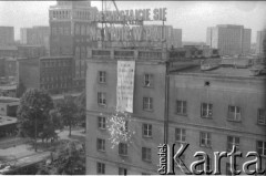 25.05.1988, Warszawa, Polska.
Ulica Marszałkowska róg Świętokrzyskiej. Akcja transparentowo - ulotkowa, skierowana do 