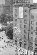 25.05.1988, Warszawa, Polska.
Ulica Marszałkowska róg Świętokrzyskiej. Akcja transparentowo - ulotkowa, skierowana do 