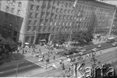 Wrzesień 1988, Warszawa, Polska.
Ulica Grójecka . Akcja transparentowo - ulotkowa. Transparent o treści: 