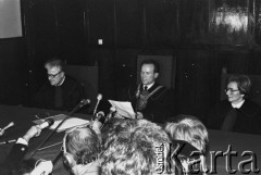 24.10.1980, Warszawa, Polska..
Sąd Wojewódzki, rozprawa sądowa w sprawie rejestracji Niezależnego Samorządnego Związku Zawodowego 