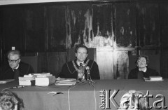 24.10.1980, Warszawa, Polska..
Sąd Wojewódzki, rozprawa sądowa w sprawie rejestracji Niezależnego Samorządnego Związku Zawodowego 