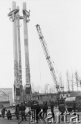 przed 16.12.1980, Gdańsk, Polska.
Plac budowy Pomnika Poległych Stoczniowców. 
Fot. NN, zbiory Ośrodka KARTA, udostępnił Krzysztof Frydrych.