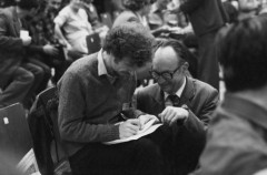 Październik 1981, Gdańsk, Polska..
Obrady I Krajowego Zjazdu Delegatów NSZZ 