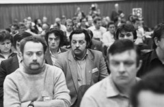 Październik 1981, Gdańsk, Polska..
Obrady I Krajowego Zjazdu Delegatów NSZZ 