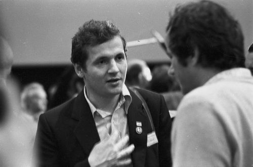 Październik 1981, Gdańsk, Polska..
Obrady I Krajowego Zjazdu Delegatów NSZZ 