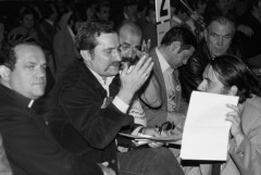 Październik 1981, Gdańsk, Polska..
Obrady I Krajowego Zjazdu Delegatów NSZZ 