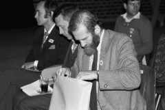 Październik 1981, Gdańsk, Polska..
Obrady I Krajowego Zjazdu Delegatów NSZZ 
