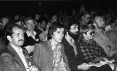 Październik 1981, Gdańsk, Polska..
Obrady I Krajowego Zjazdu Delegatów NSZZ 
