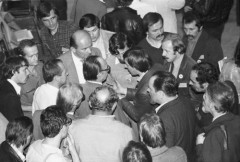 Październik 1981, Gdańsk, Polska..
Obrady I Krajowego Zjazdu Delegatów NSZZ 