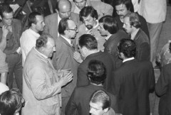 Październik 1981, Gdańsk, Polska..
Obrady I Krajowego Zjazdu Delegatów NSZZ 