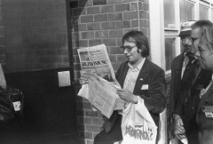 Październik 1981, Gdańsk, Polska..
Obrady I Krajowego Zjazdu Delegatów NSZZ 