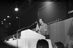 1.10.1981, Gdańsk, Polska..
Obrady I Krajowego Zjazdu Delegatów NSZZ 