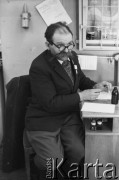 Styczeń 1981, Rzeszów, Polska..
Strajk okupacyjny rolników w siedzibie byłej WRZZ (Wojewódzka Rada Związków Zawodowych). Na zdjęciu poeta i działacz niezależnego ruchu ludowego - Władysław Szypuła.
Fot. NN, zbiory Ośrodka KARTA, udostępnił Krzysztof Frydrych.