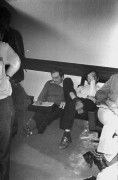 Wrzesień lub październik 1981, Gdańsk, Polska..
Konferencja prasowa BIPS (Biuro Informacji Prasowej Solidarność) podczas I Krajowego Zjazdu Delegatów NSZZ „Solidarność”. 
Fot. NN, zbiory Ośrodka KARTA, udostępnił Krzysztof Frydrych.
