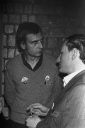 Wrzesień lub październik 1981, Gdańsk, Polska..
Obrady I Krajowego Zjazdu Delegatów NSZZ „Solidarność”, na zdjęciu dwaj delegaci.
Fot. NN, zbiory Ośrodka KARTA, udostępnił Krzysztof Frydrych.