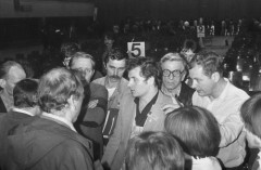 Wrzesień lub październik 1981, Gdańsk, Polska..
I Krajowy Zjazd Delegatów NSZZ 