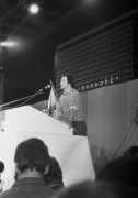 1.10.1981, Gdańsk, Polska..
Obrady I Krajowego Zjazdu Delegatów NSZZ „Solidarność”. Jan Rulewski przemawiający do delegatów.
Fot. NN, zbiory Ośrodka KARTA, udostępnił Krzysztof Frydrych.
