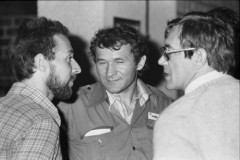 1.10.1981, Gdańsk, Polska..
I Krajowy Zjazd Delegatów NSZZ „Solidarność”, w środku stoi Henryk Wujec.
Fot. NN, zbiory Ośrodka KARTA, udostępnił Krzysztof Frydrych.
