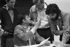 Październik 1981, Gdańsk, Polska..
Grupa uczestników I Krajowego Zjazdu Delegatów NSZZ „Solidarność”.
Fot. NN, zbiory Ośrodka KARTA, udostępnił Krzysztof Frydrych.
