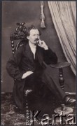 1860-1870, brak miejsca.
Erazm Żukotyński, stryjeczny brat Joanny Żukotyńskiej, później po mężu Podwińskiej.
Fot. NN, zbiory Ośrodka KARTA, udostępniła Joanna Majewska