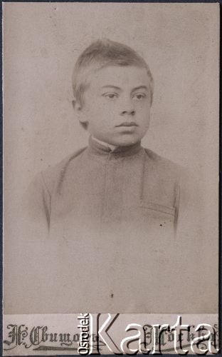 Ok. 1895, Moskwa, Rosja.
Zygmunt Klukowski (1885-1959), syn Felicji i Jordana Klukowskich.
Fot. N. Swiszczow, zbiory Ośrodka KARTA, udostępniła Joanna Majewska