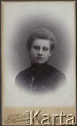 1902, Moskwa, Rosja.
Zofia Klukowska, córka Felicji z domu Podwińskiej i Jordana Klukowskich, siostra Zygmunta, żona Konstantego Borysowicza. 
Fot. R. Brobowski, zbiory Ośrodka KARTA, udostępniła Joanna Majewska