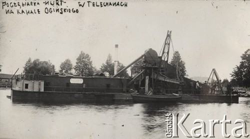 1924-1932, Telechany, pow. Iwacewicze, woj. poleskie, Polska.
Pogłębiarka 