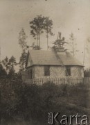 1924-1932, brak miejsca, woj. poleskie, Polska.
Budowa nowej siedziby Straży Pożarnej.
Fot. Feliks Drozdowski, zbiory Ośrodka KARTA, Pogotowie Archiwalne [PAF_050], udostępnił Krzysztof Drozdowski.
