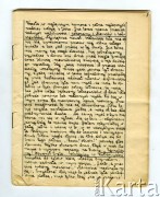 19.09-16.11.1939, Polska.
Dziennik pisany przez Barbarę Majewską podczas ucieczki rodziny przed bolszewikami po 17 września 1939 i podarowany matce - Marii Majewskiej, z okazji imienin w grudniu 1940 r.
Fot. zbiory Ośrodka KARTA, udostępniła Barbara Majewska-Luft