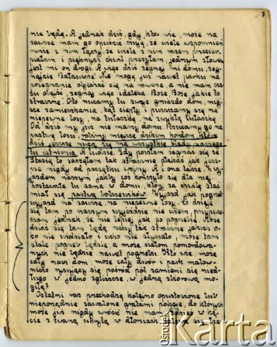 19.09-16.11.1939, Polska.
Dziennik pisany przez Barbarę Majewską podczas ucieczki rodziny przed bolszewikami po 17 września 1939 i podarowany matce - Marii Majewskiej, z okazji imienin w grudniu 1940 r.
Fot. zbiory Ośrodka KARTA, udostępniła Barbara Majewska-Luft