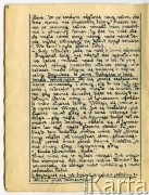 19.09-16.11.1939, Polska.
Dziennik pisany przez Barbarę Majewską podczas ucieczki rodziny przed bolszewikami po 17 września 1939 i podarowany matce - Marii Majewskiej, z okazji imienin w grudniu 1940 r.
Fot. zbiory Ośrodka KARTA, udostępniła Barbara Majewska-Luft