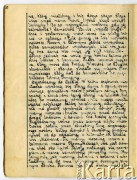19.09-16.11.1939, Polska.
Dziennik pisany przez Barbarę Majewską podczas ucieczki rodziny przed bolszewikami po 17 września 1939 i podarowany matce - Marii Majewskiej, z okazji imienin w grudniu 1940 r.
Fot. zbiory Ośrodka KARTA, udostępniła Barbara Majewska-Luft