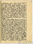 19.09-16.11.1939, Polska.
Dziennik pisany przez Barbarę Majewską podczas ucieczki rodziny przed bolszewikami po 17 września 1939 i podarowany matce - Marii Majewskiej, z okazji imienin w grudniu 1940 r.
Fot. zbiory Ośrodka KARTA, udostępniła Barbara Majewska-Luft